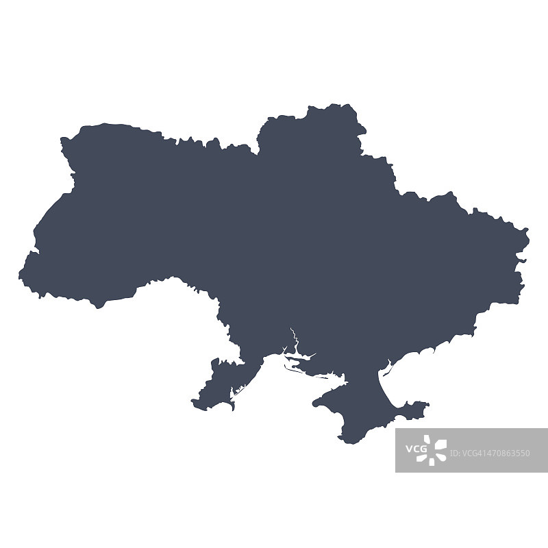 乌克兰国家地图图片素材