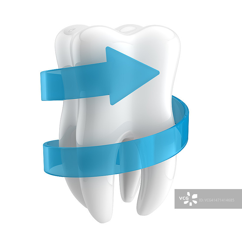 牙齿保护3d概念图片素材