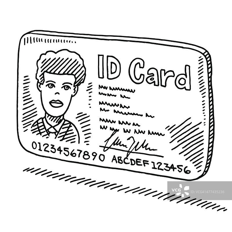 身份证图图片素材