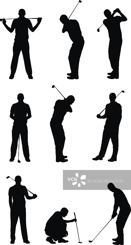 高尔夫球运动员图片素材