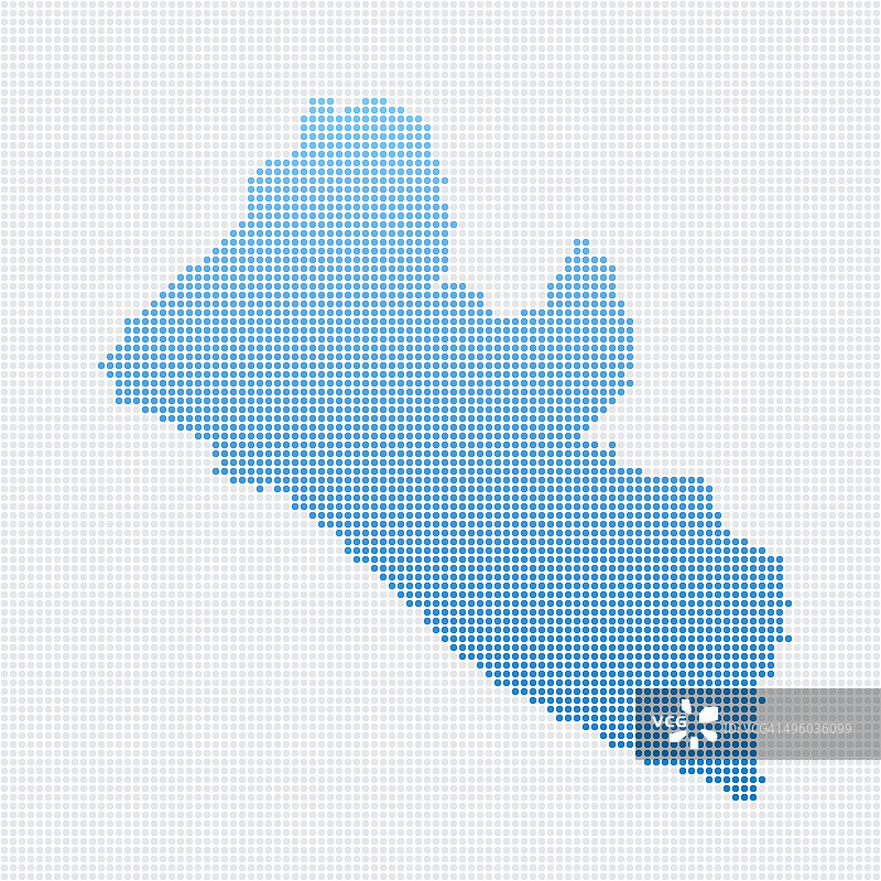 利比里亚地图蓝点模式图片素材
