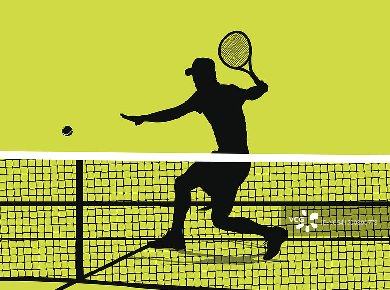 网球运动员-截击背景图片素材