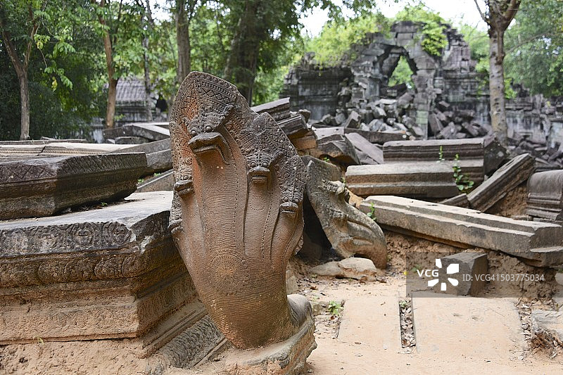 柬埔寨暹粒附近的bengmealea Angkorian寺庙图片素材