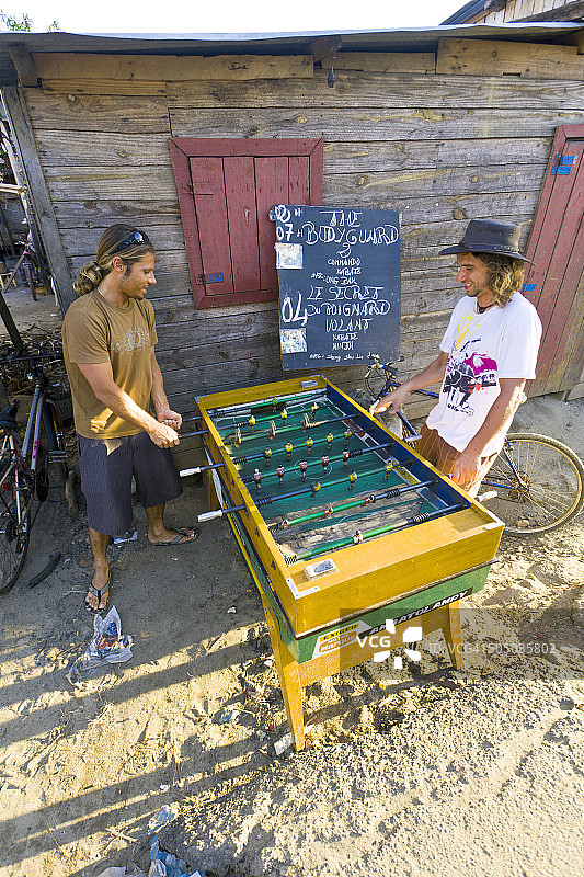 马达加斯加乡村的桌上足球图片素材