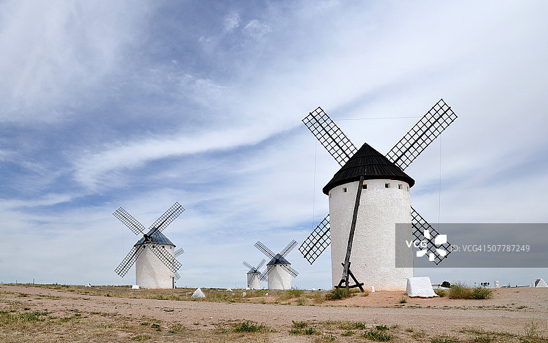 坎波德克里普塔纳-唐奎科特的风车图片素材