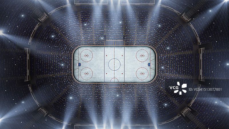 冰球体育场体育场鸟瞰图片素材