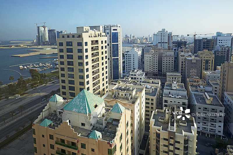 麦纳麦Al Jaffair地区的城市景观图片素材