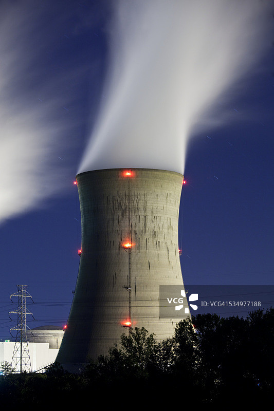 三里岛核电站，宾夕法尼亚州图片素材