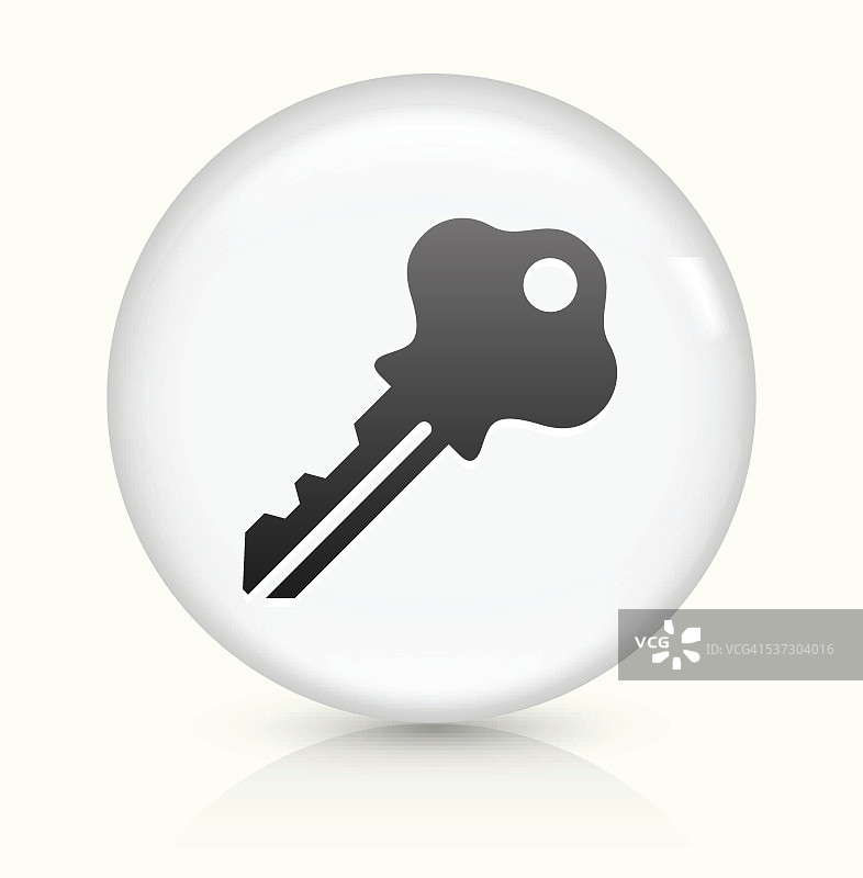 家用键图标上的白色圆形矢量按钮图片素材