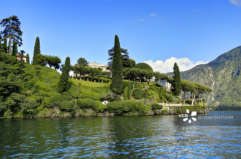 意大利Lenno / Lake Como的Balbianello别墅图片素材