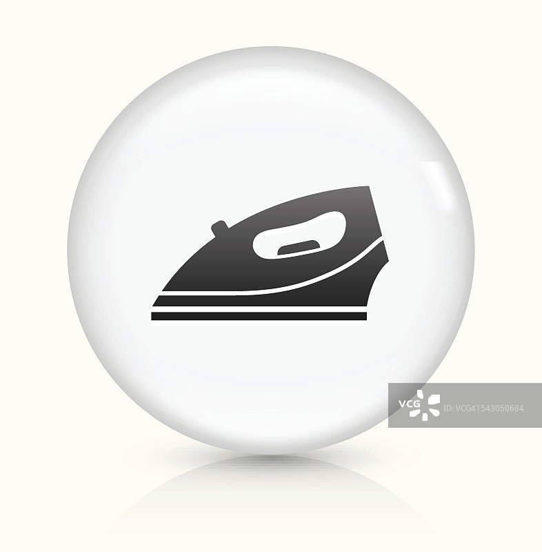 铁图标上的白色圆形矢量按钮图片素材