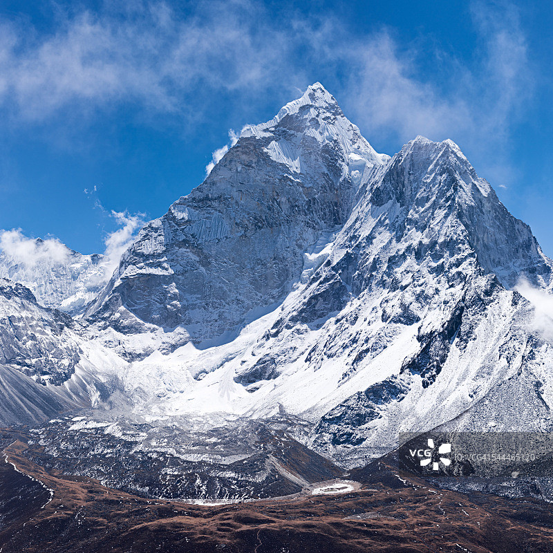阿玛达布兰山——可能是喜马拉雅山脉最美丽的山图片素材