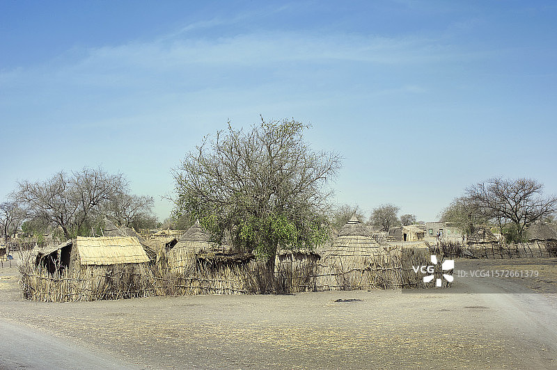 南苏丹的一个农村。图片素材