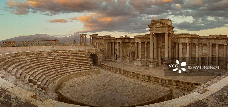 叙利亚巴尔米拉罗马剧院图片素材
