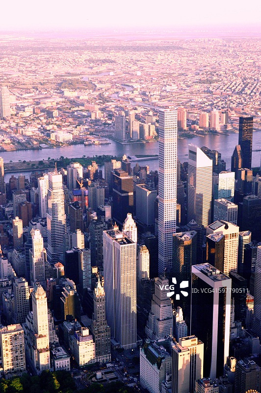 曼哈顿的摩天大楼图片素材