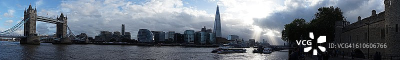 伦敦天际线，全景，伦敦，英国图片素材