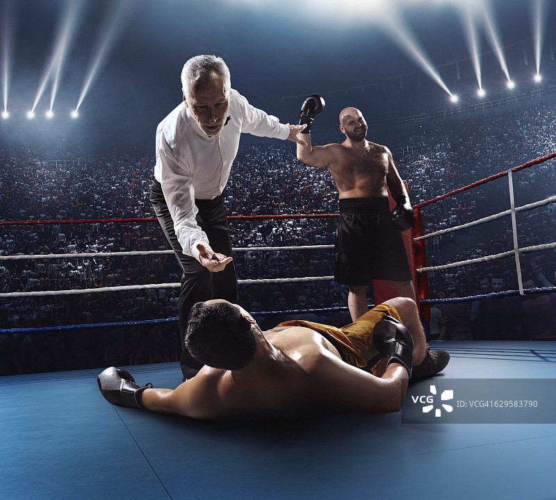拳击:冠军的拳击手图片素材