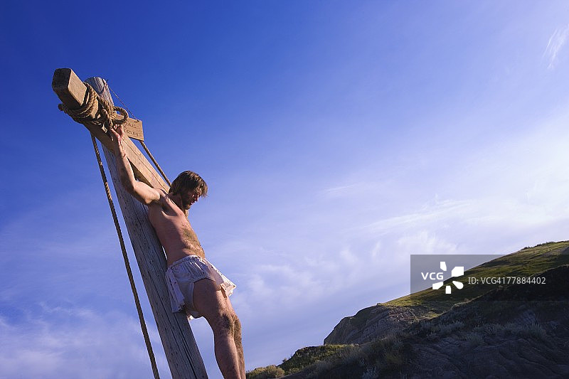 耶稣死在十字架上图片素材