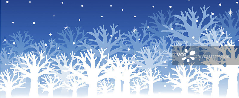 树被雪覆盖的风景图片素材