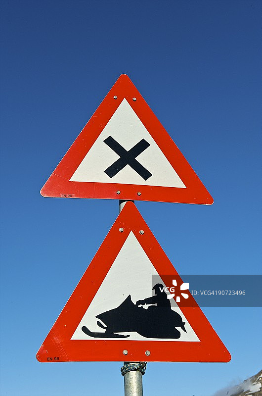 高北极交通标志图片素材