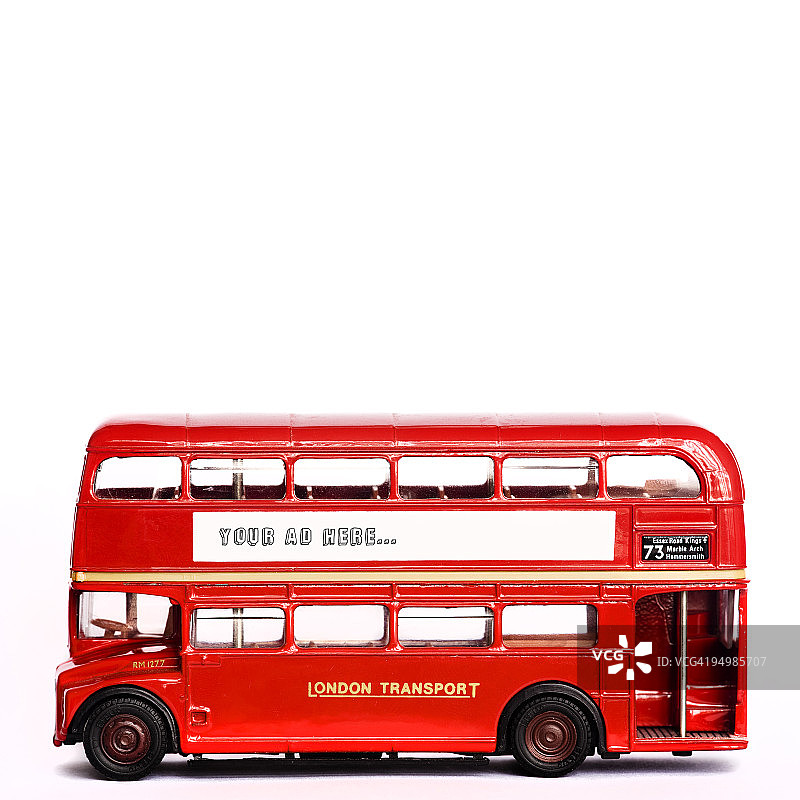 玩具伦敦公共汽车图片素材