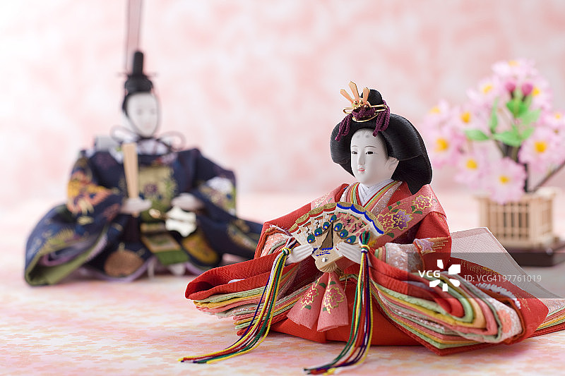 日本hinamatsuri娃娃图片素材