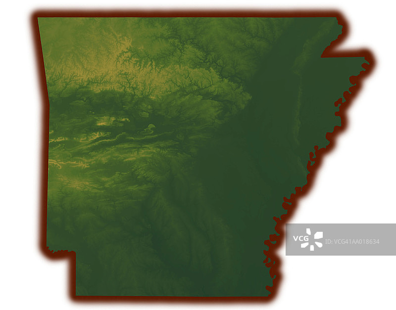 阿肯色州的地图图片素材