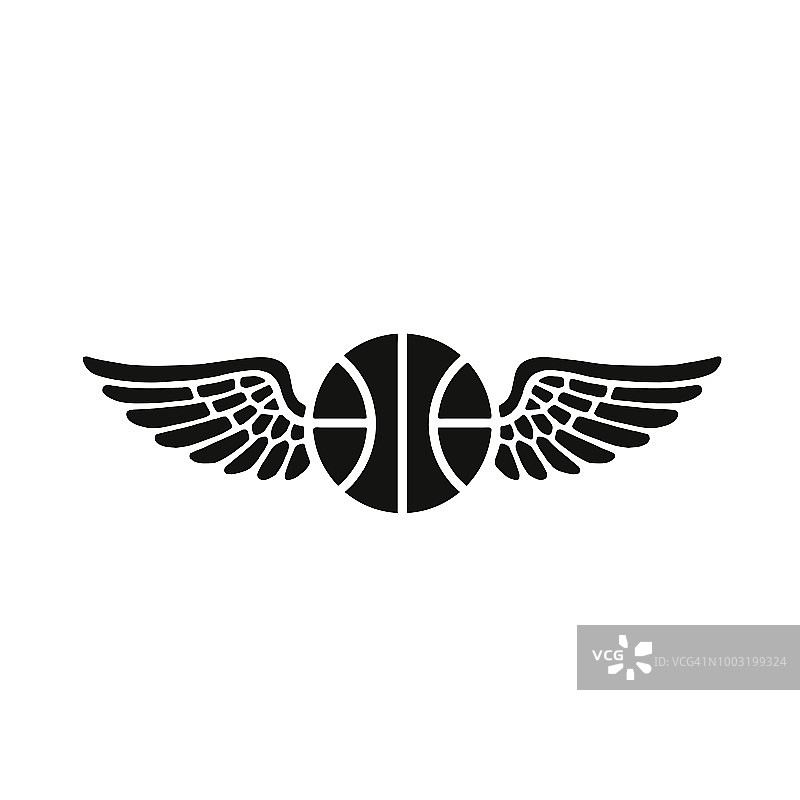 翅膀和篮球图片素材