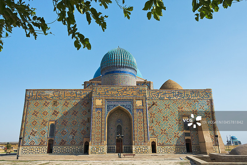 库拉·艾哈迈德·亚萨维陵墓，联合国教科文组织世界遗产，哈萨克斯坦突厥斯坦图片素材