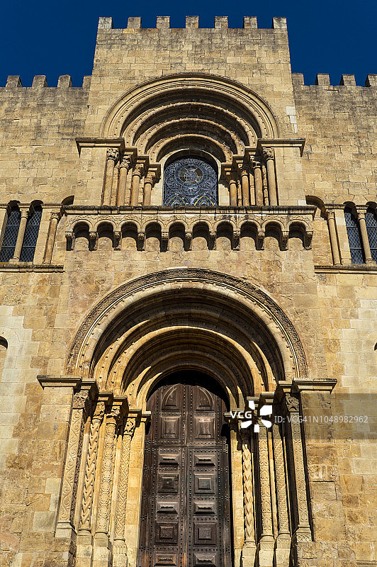Sé Velha(古老的大教堂)Coimbra，葡萄牙图片素材