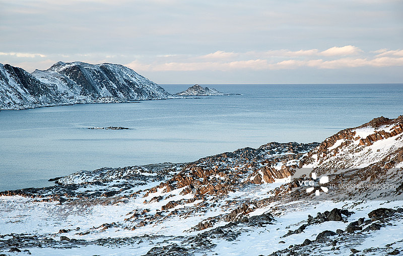 Mehamn海湾，Gamvik，挪威北部图片素材