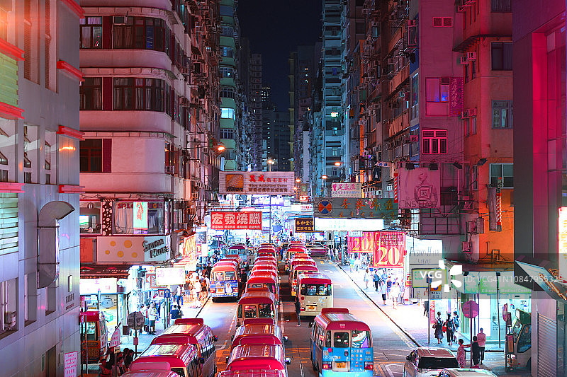 孟香港角区。图片素材