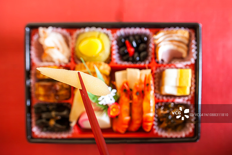 日本传统新年食物，大志菜。图片素材