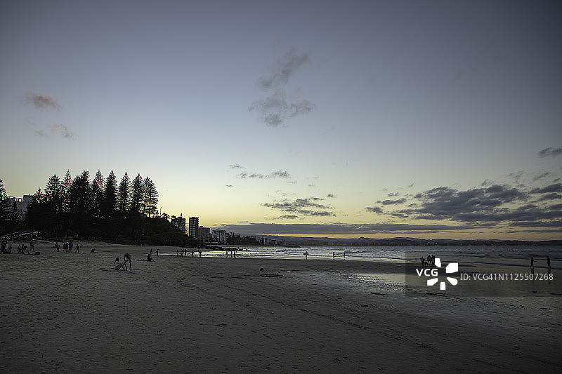 日落海滩图片素材