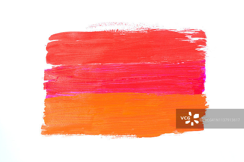 红色、橙色和粉红色的画笔图片素材