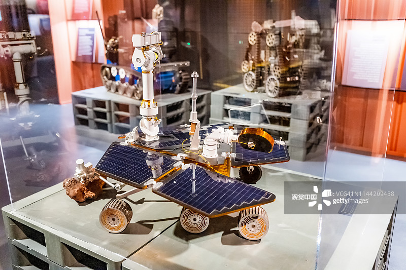宇宙博物馆太空部的火星探测器图片素材