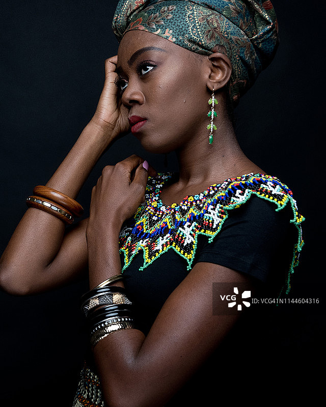 非洲女性的大头照图片素材