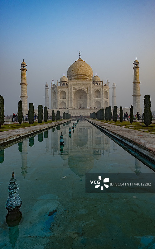印度泰姬陵日落图片素材