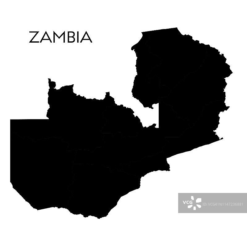 赞比亚地图图片素材