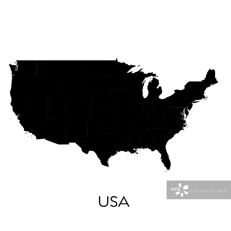 美国地图图片素材