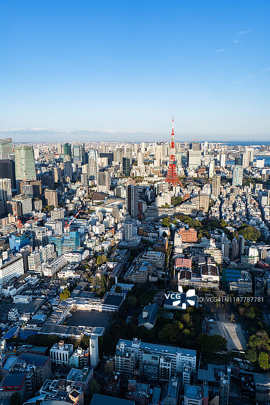 东京城市天际线，日本图片素材