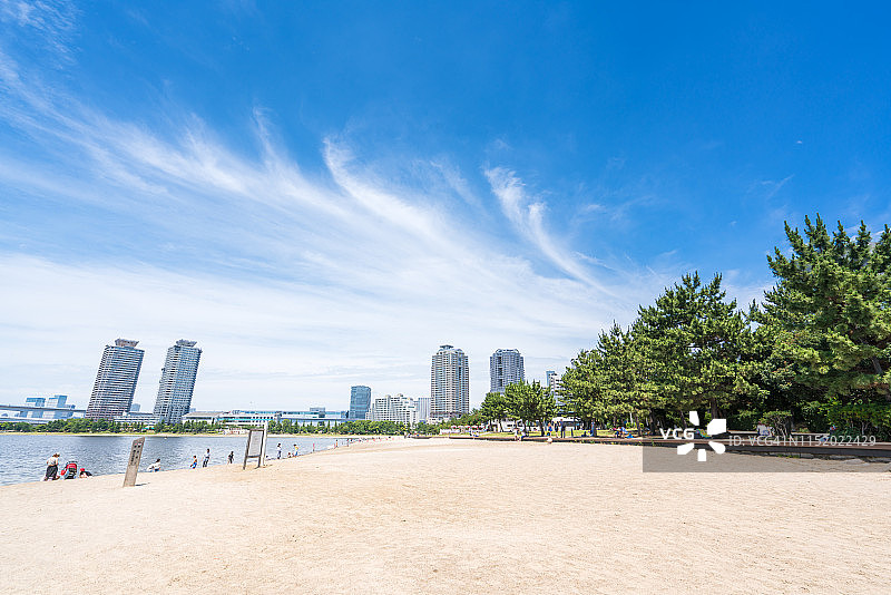 东京台场海滩图片素材