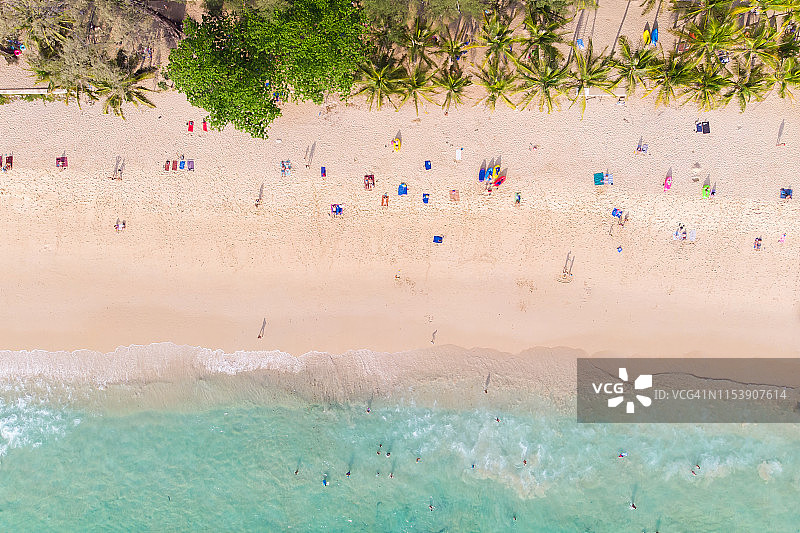 泰国海滩鸟瞰图图片素材