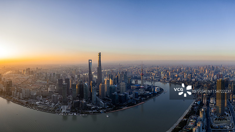上海城市天际线，中国图片素材