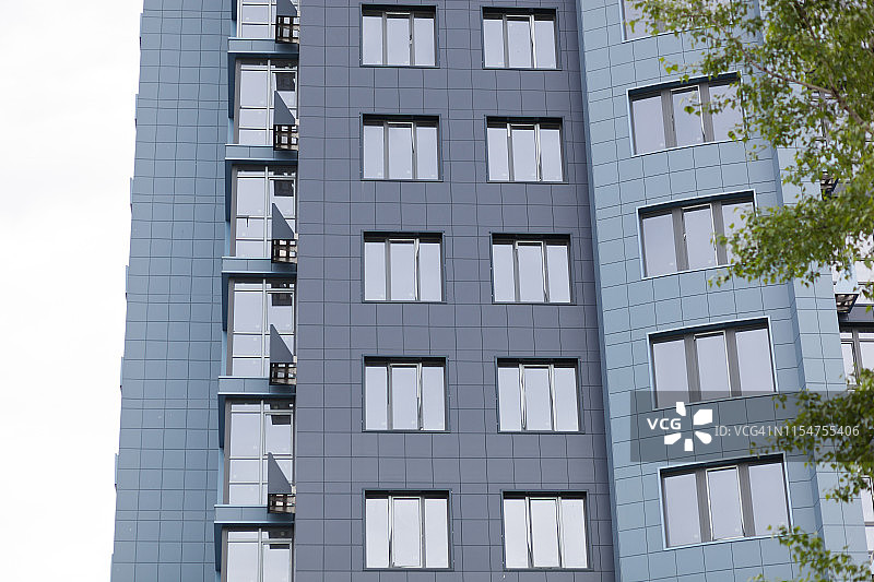 现代公寓楼的立面图片素材