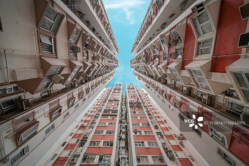 香港的公寓楼图片素材