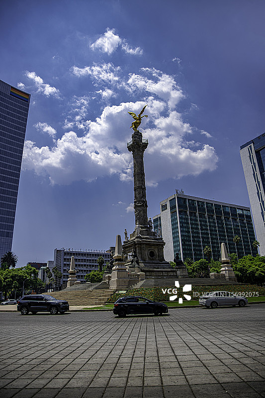 墨西哥城的独立天使环岛图片素材
