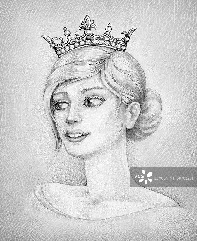 公主的肖像图片素材