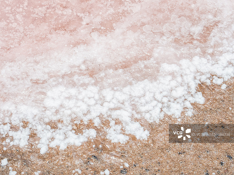 天然的白色和粉红色的盐背景图片素材