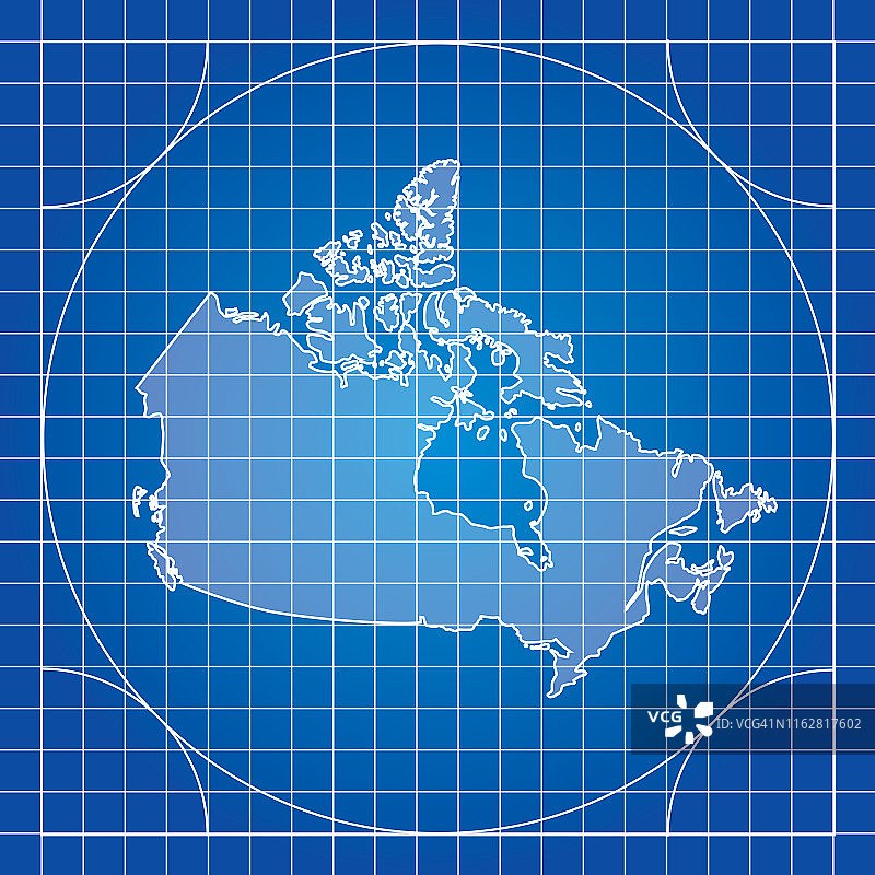 蓝图加拿大地图图片素材